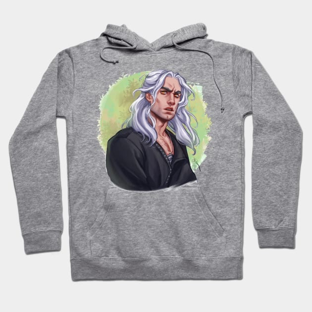 Geralt Of Rivia 2 Hoodie by Ithilnaur